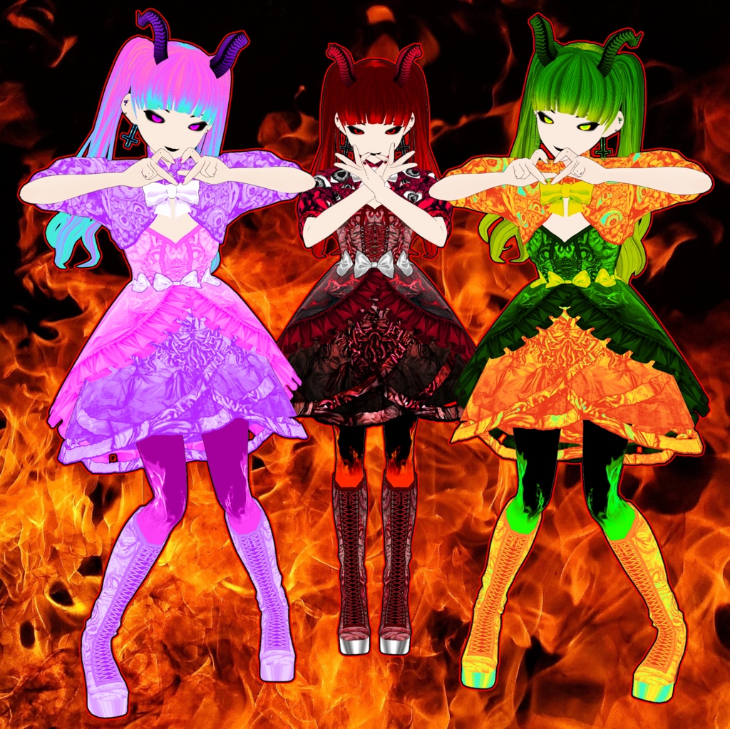 INFERNAL (Full Outfit and Models) - 666 Follower Special!