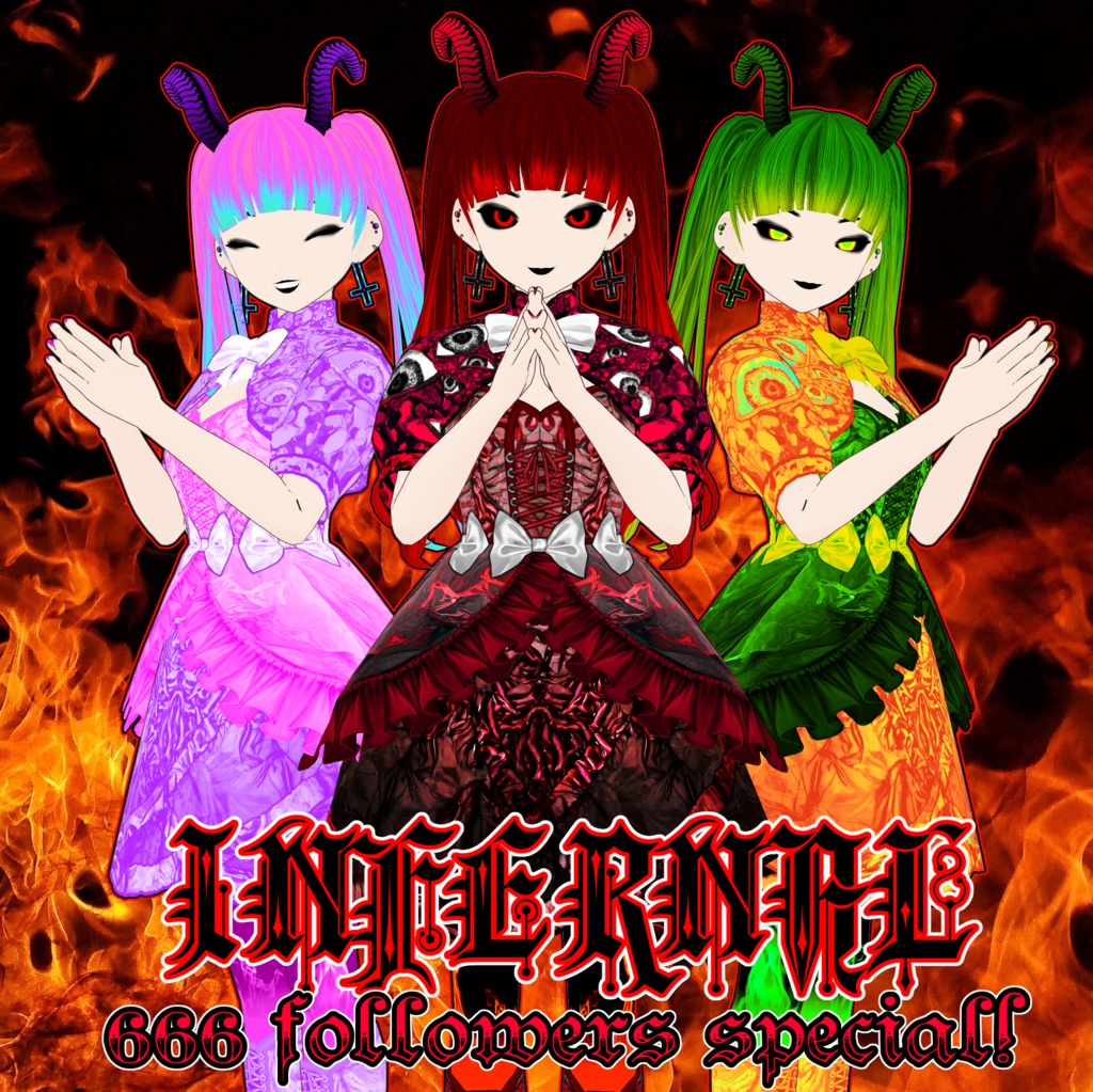 INFERNAL (Full Outfit and Models) - 666 Follower Special!