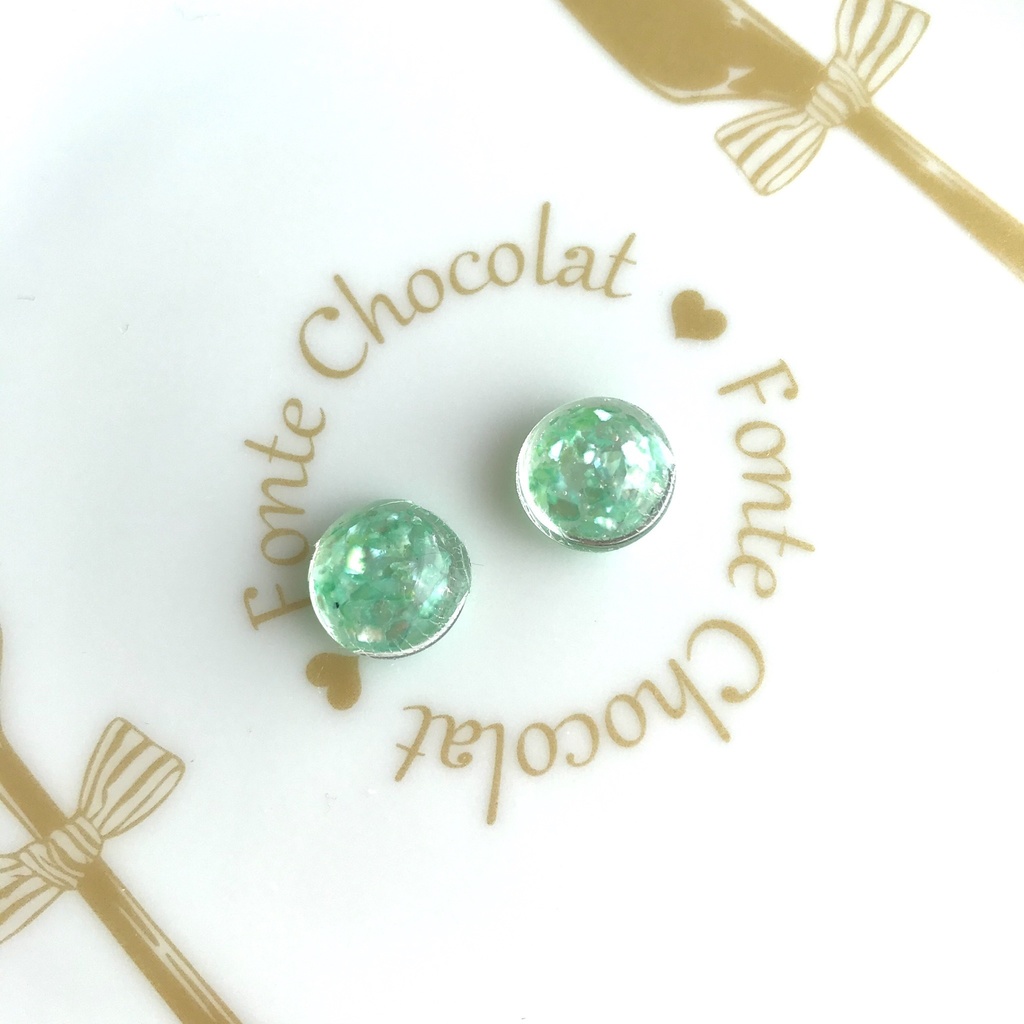 送料無料⭐︎ターコイズブルーのシンプルピアス