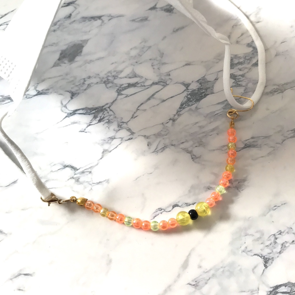 送料込み⭐︎鬼滅の刃 善逸カラーのマスク留め