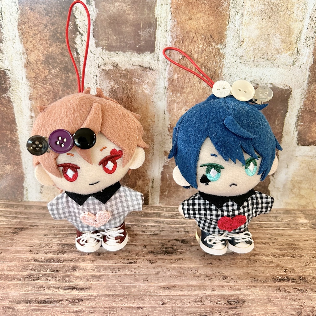 送料込み⭐︎ぬいちゃん用ボタンヘアクリップ2こセット