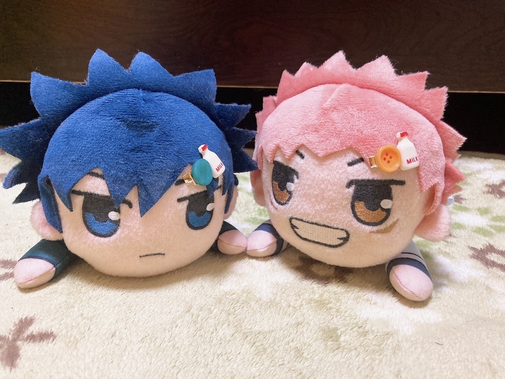 送料込み⭐︎ぬいちゃん用ミルクボタンヘアクリップ