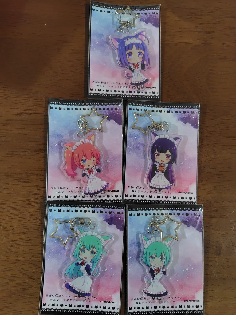 ツインエンジェルねこメイド アクリルキーホルダー