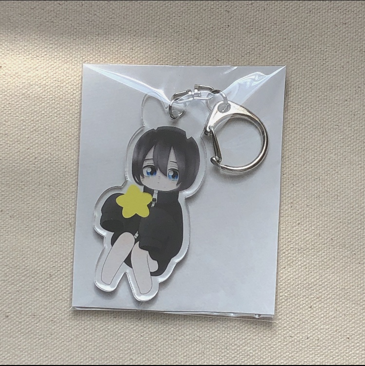 透け感アクリルキーホルダー