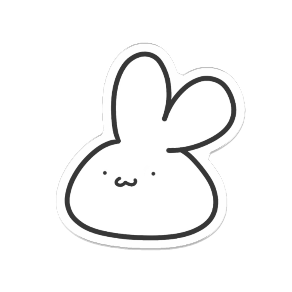 うさぎ アクリルバッジ