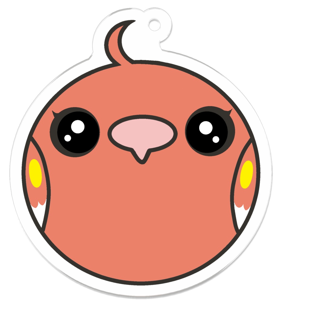 アキクサインコ アクリルキー(ピンク)