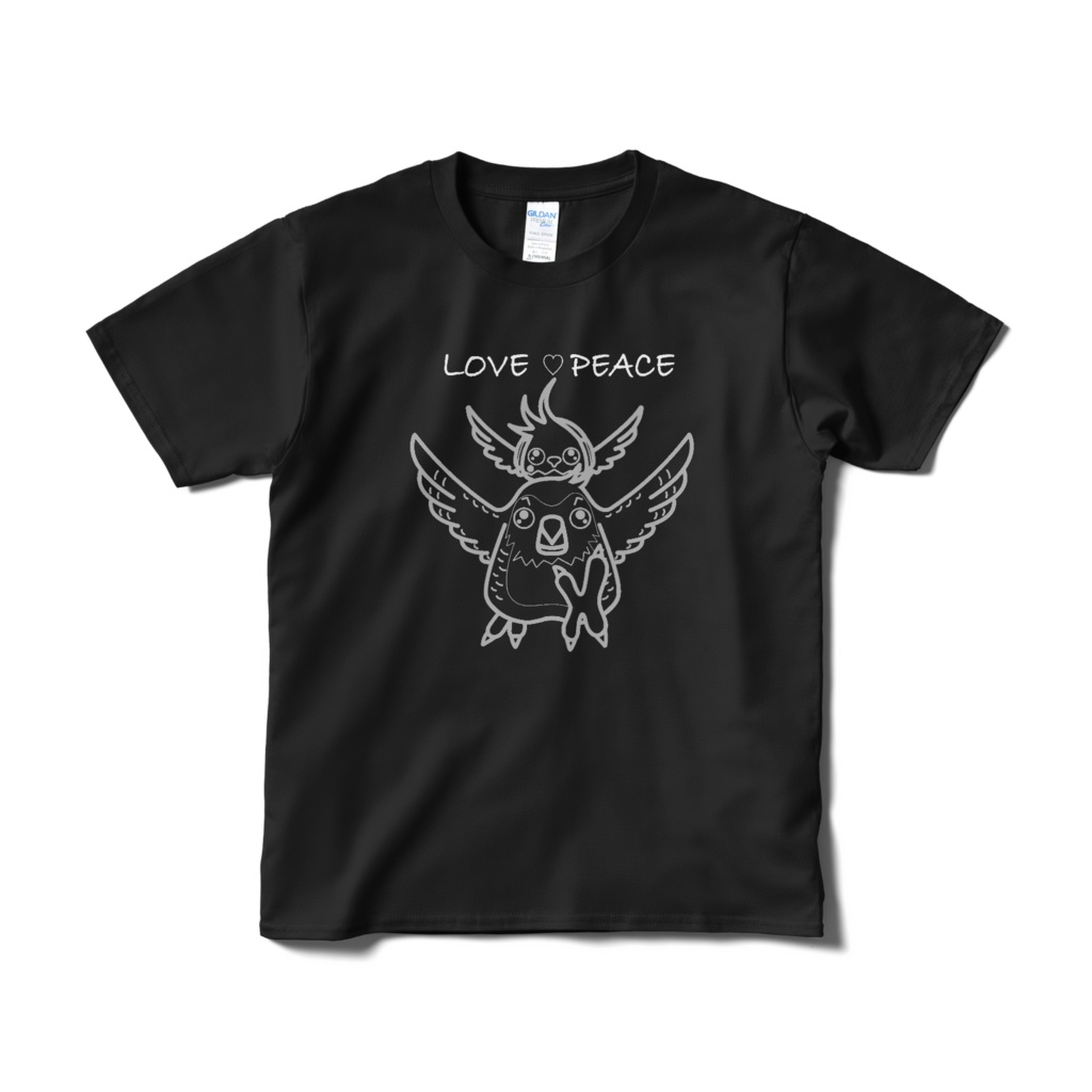 Kakapo &Kishiro Tシャツ(Black)線のみ