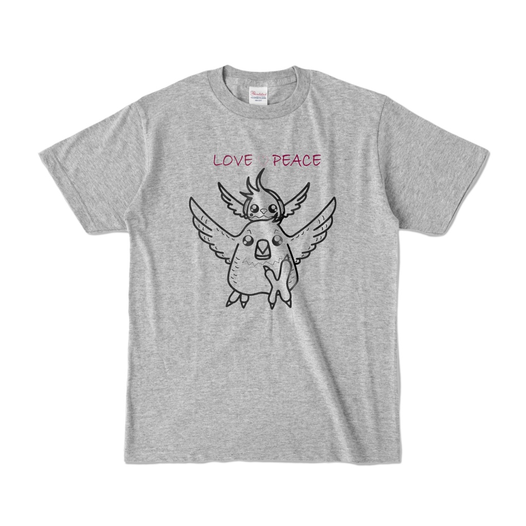 Kakapo &Kishiro Tシャツ（杢Grey）線のみ
