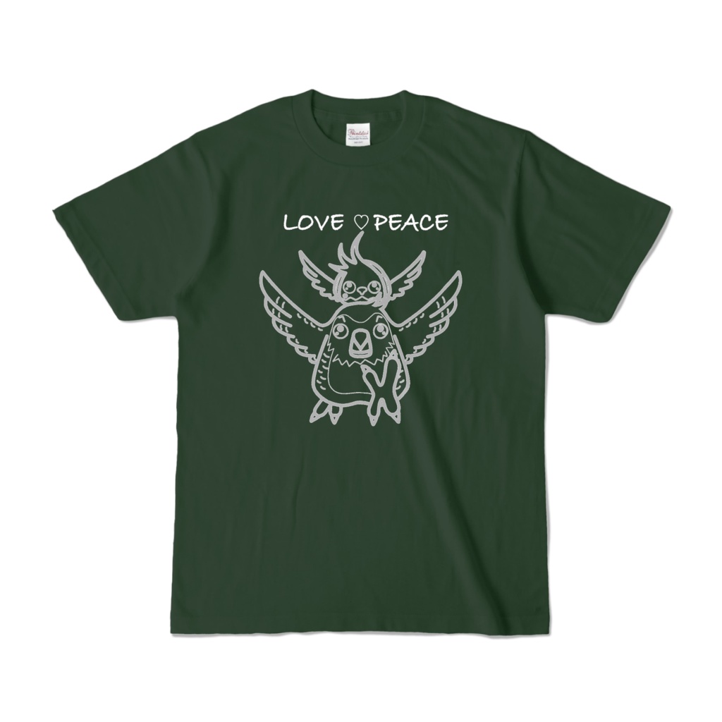 Kakapo &Kishiro Tシャツ（Dark Green）線のみ