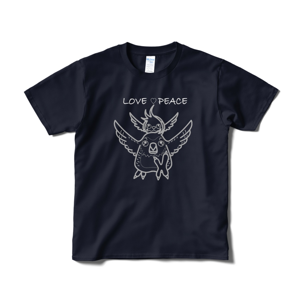 Kakapo&Kishiro Tシャツ(Navy blue)線のみ