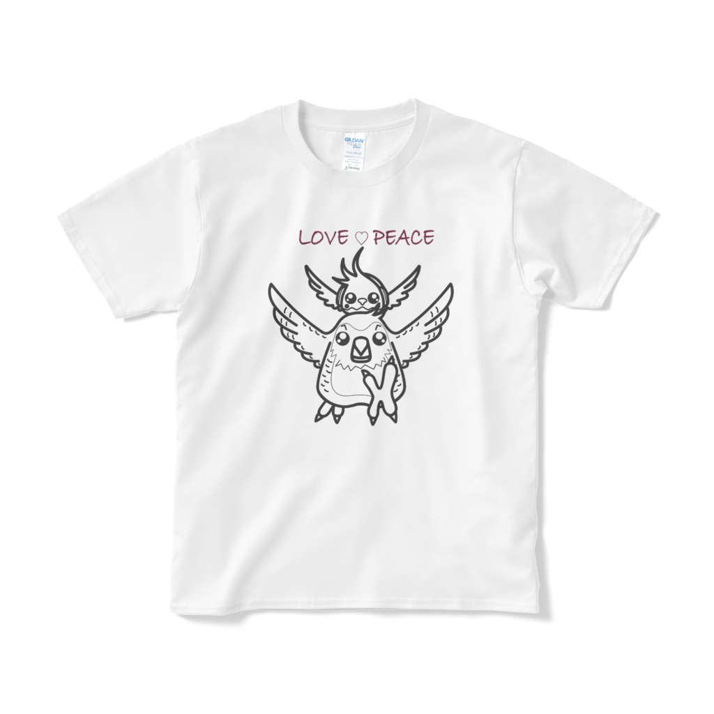 Kakapo&Kishiro Tシャツ（White)線のみ