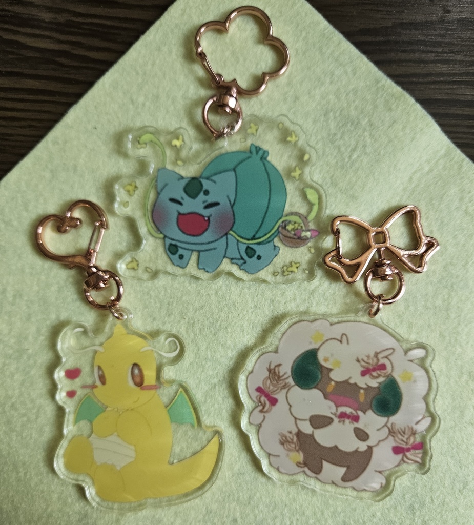 アクリルキーホルダー3種