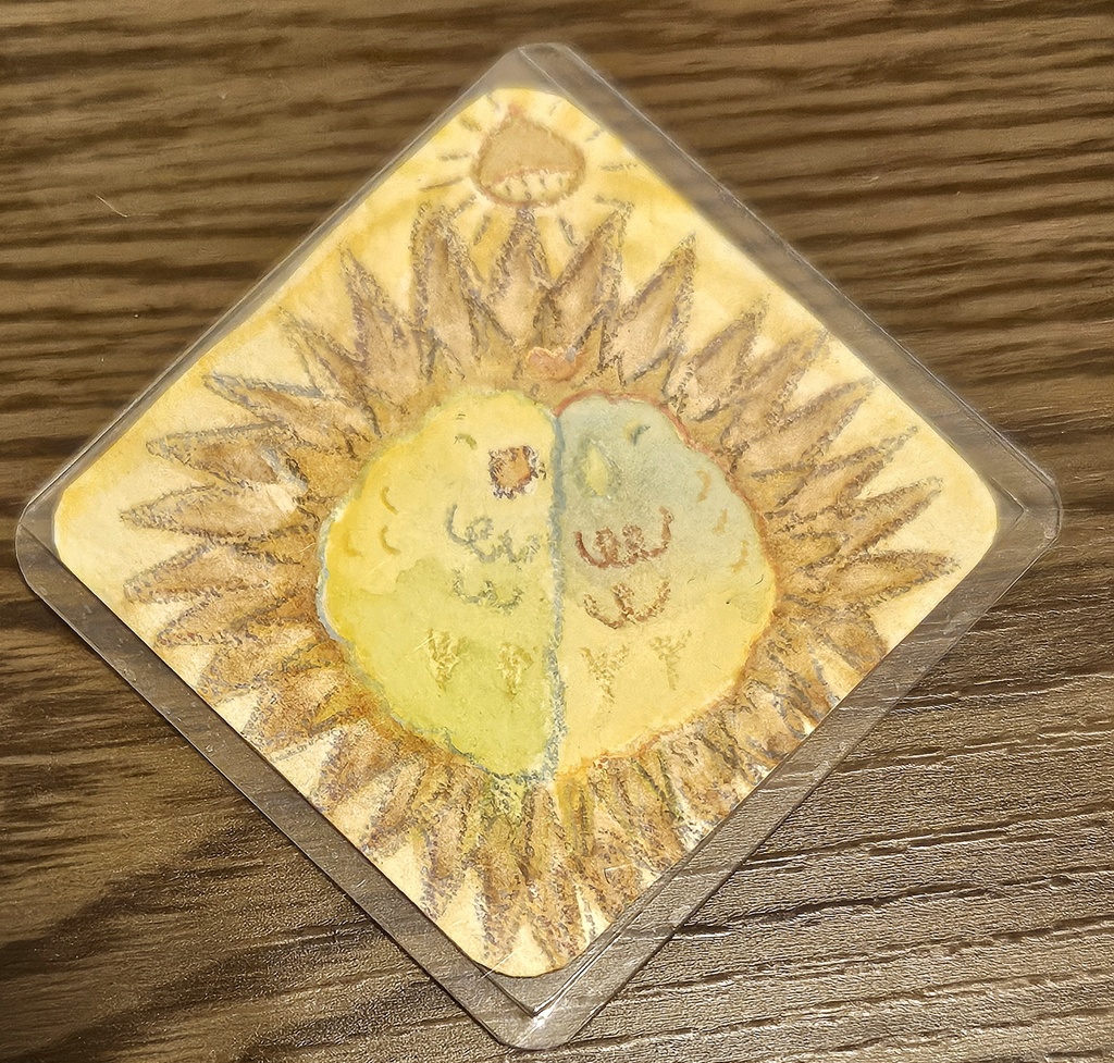 過去作)手描きミニ原画『なぞのとり』秋をたのしむシリーズ