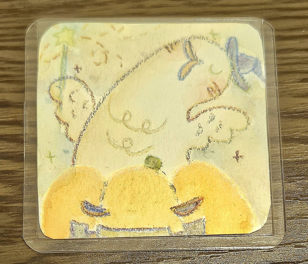 過去作)手描きミニ原画『なぞのとり』秋をたのしむシリーズ