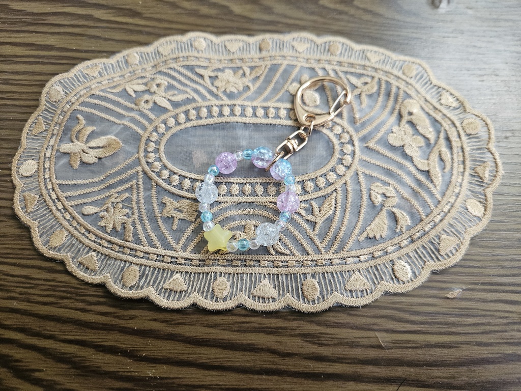 『シャボン玉と一番星のキーホルダー』