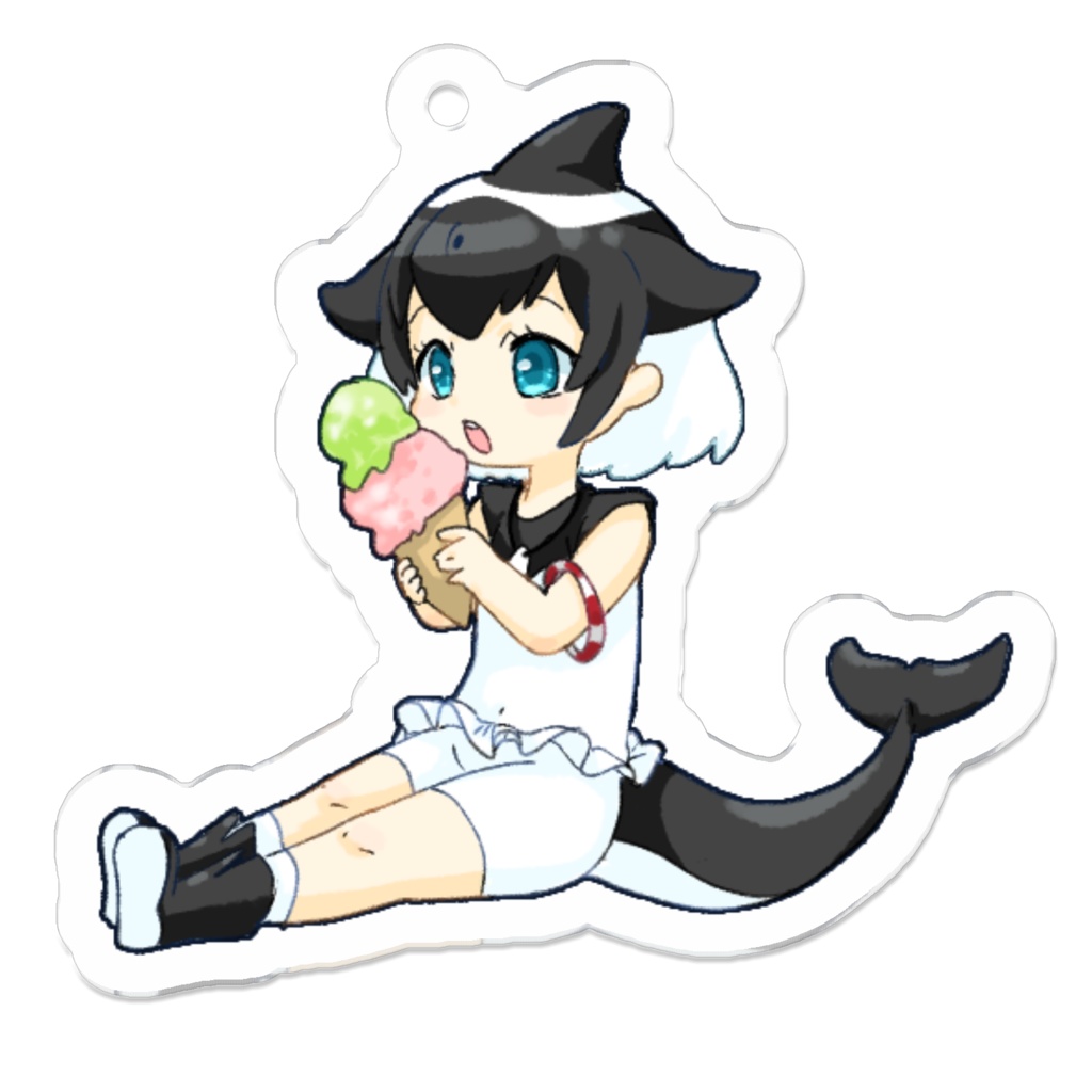 アイスとイロワケイルカちゃん