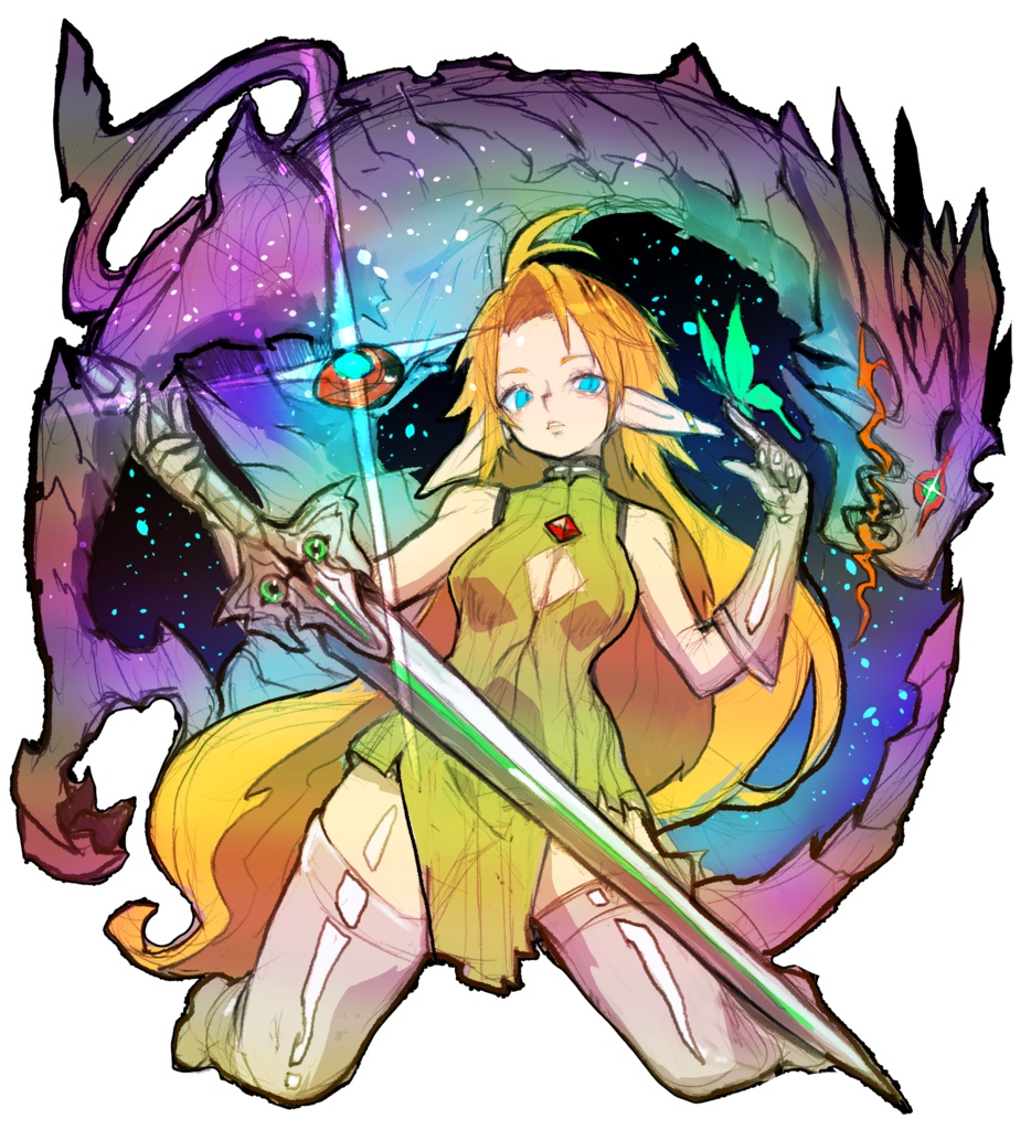 エルフとドラゴンTシャツ