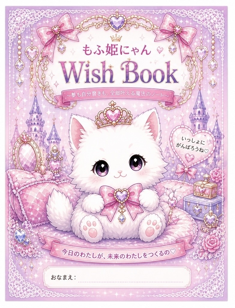 もふ姫にゃん Wish Book♡ 姫かわTODO＆ダイエットダイアリーPDFセット