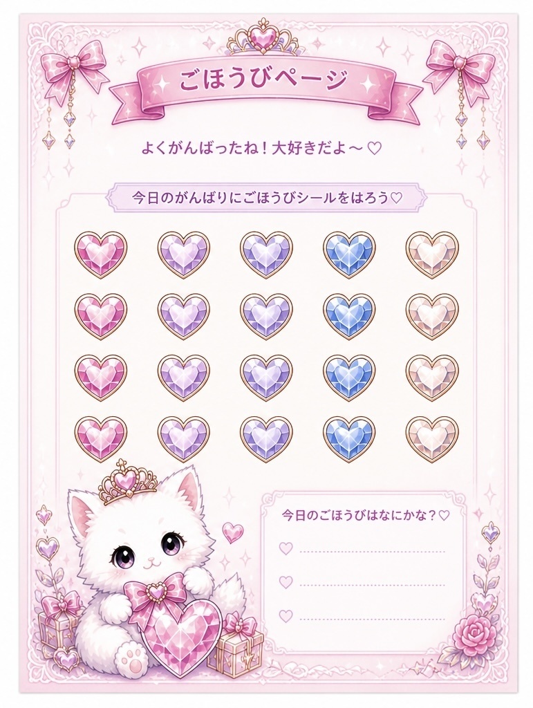 もふ姫にゃん Wish Book♡ 姫かわTODO&ダイエットダイアリーPDFセット