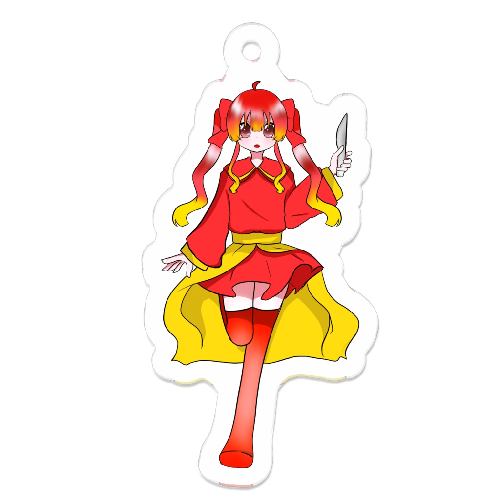 リンゴちゃんキーホルダー