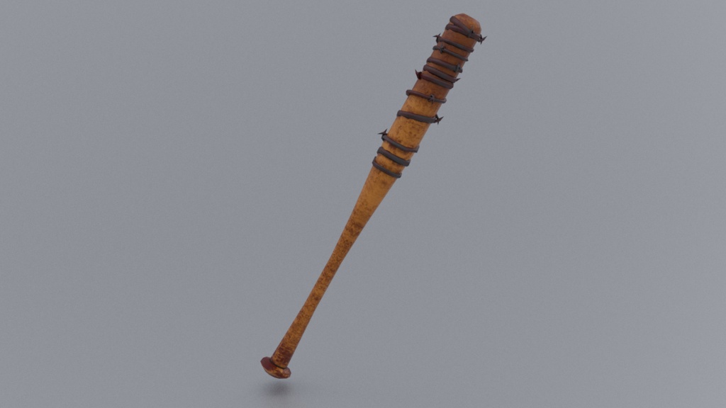 Simple low poly Bat w/ barbwire