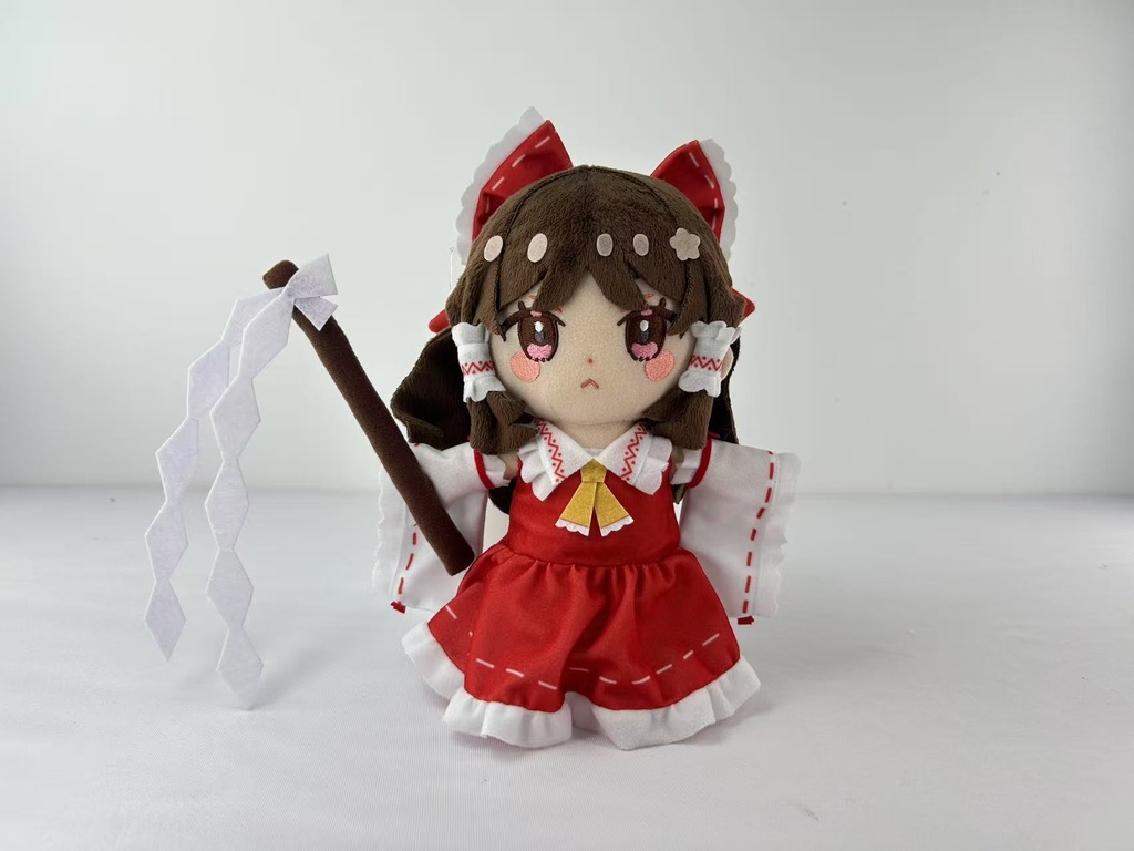 東方ペタペタぬいぐるみサイズ25センチ もずくずさんの霊夢さん、早苗さん 単品販売