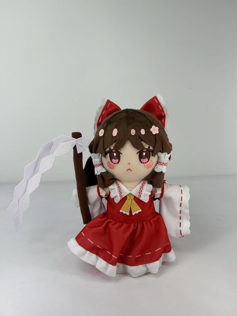 東方ペタペタぬいぐるみサイズ25センチ　もずくずさんの霊夢さん、早苗さん　単品販売　セット販売