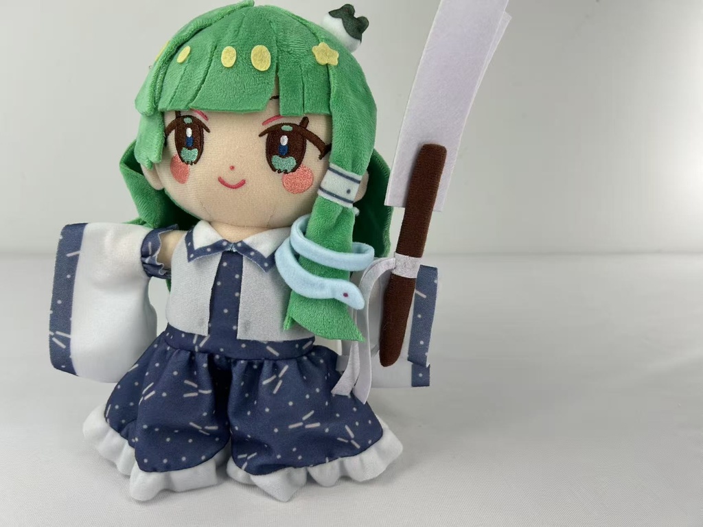 東方ペタペタぬいぐるみサイズ25センチ もずくずさんの霊夢さん、早苗さん 単品販売 セット販売