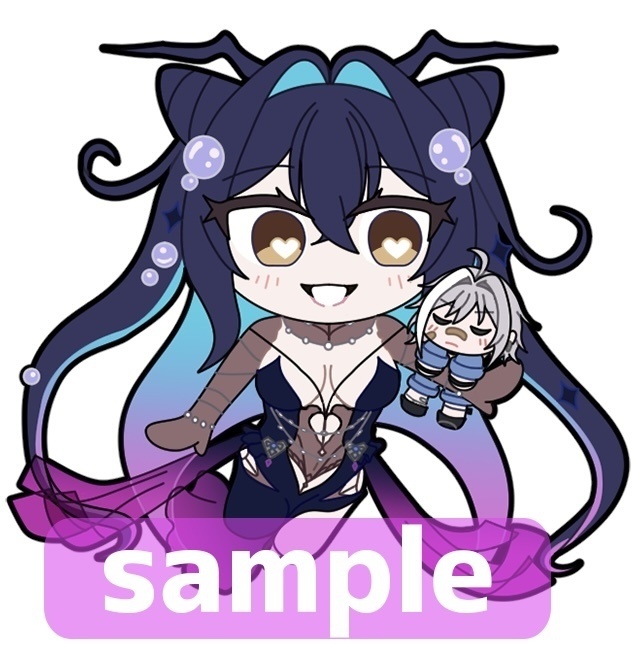 セイレーン＆モリー（ミニキャラ）アクリルキーホルダー