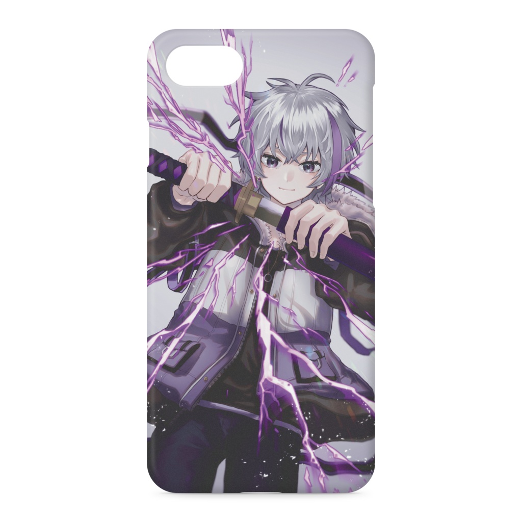 藤色少年(創作)スマートフォンケース