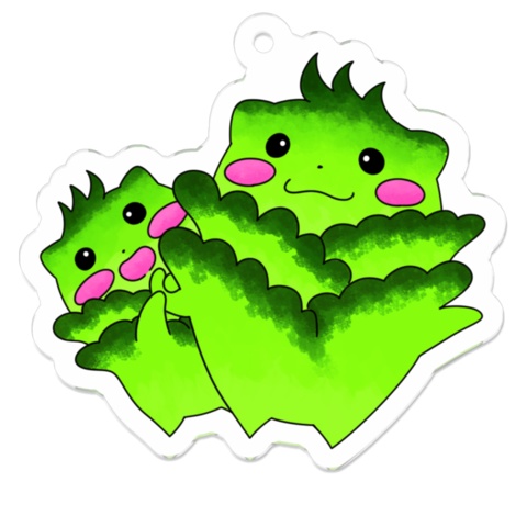 キャベツハムスターのアクリルキーホルダー