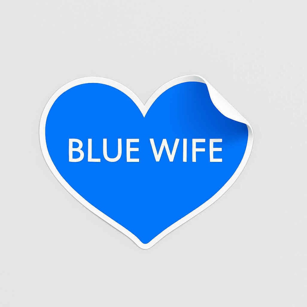 BLUE WIFE ステッカー