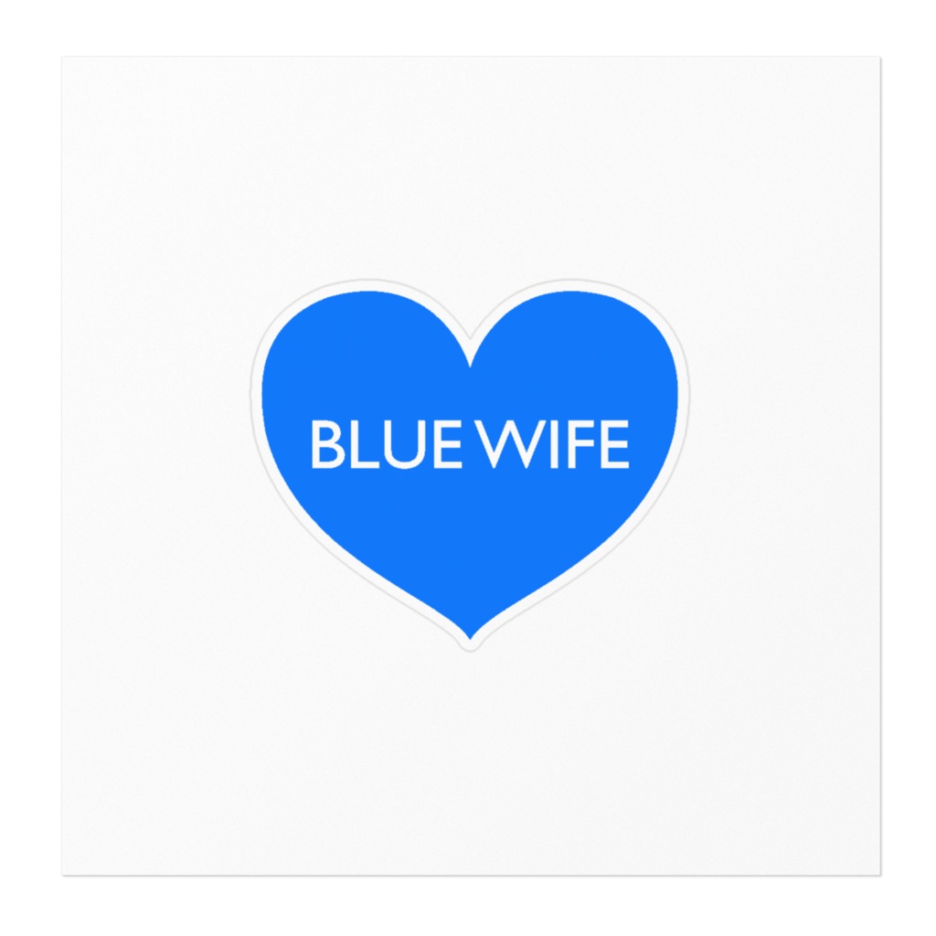 BLUE WIFE ステッカー