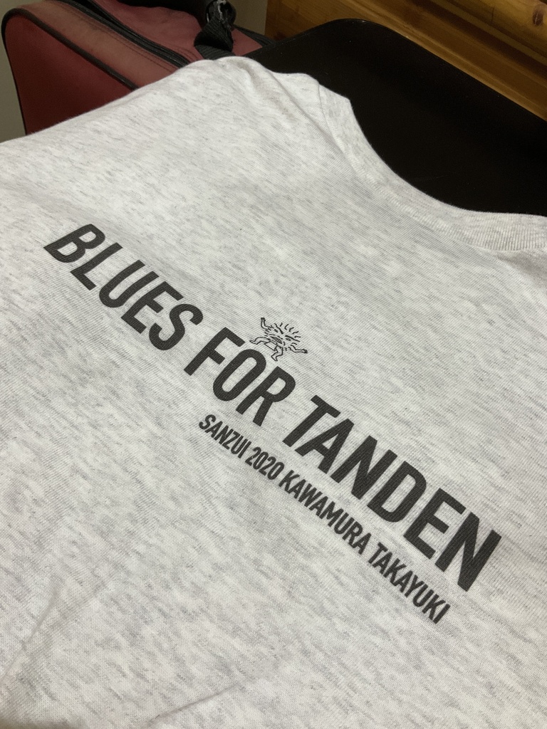BLUES FOR 丹田 Tシャツ アッシュ (淡色)