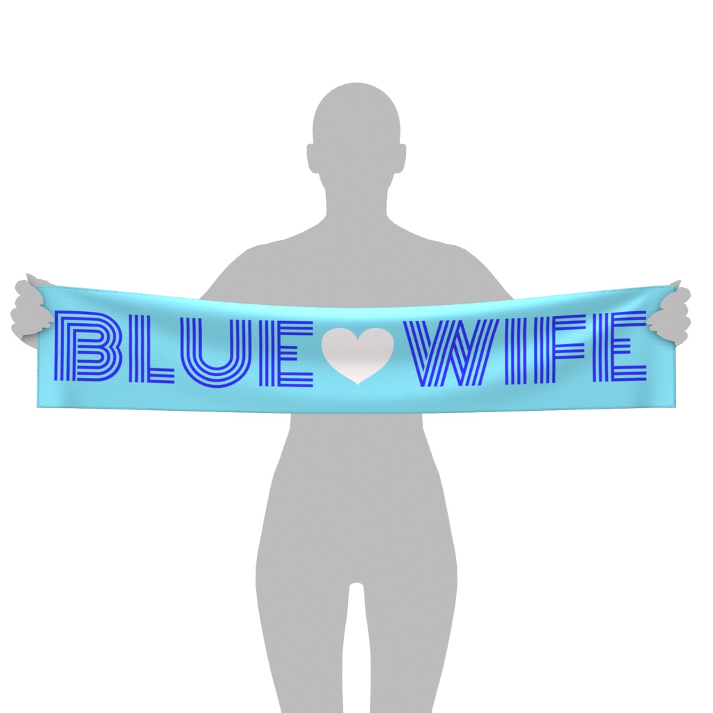 BLUE WIFE マフラータオル