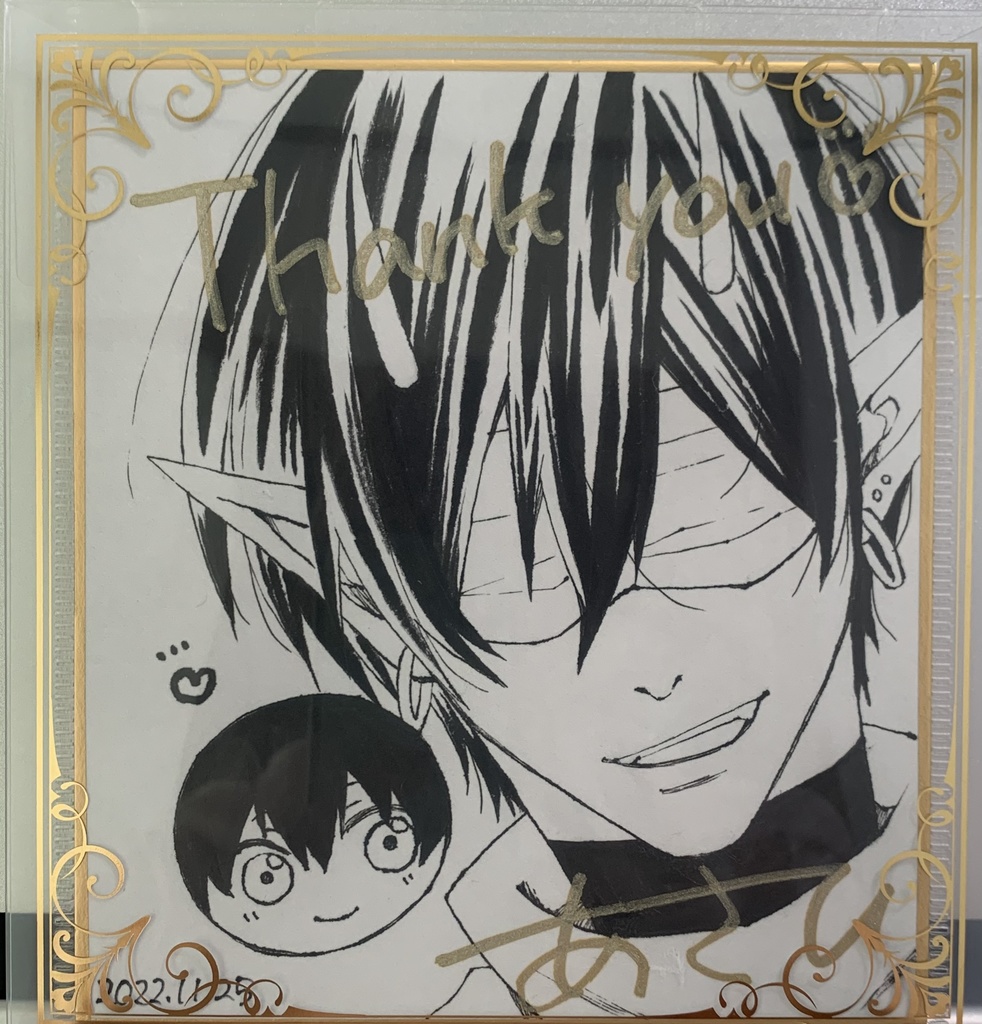 紅緒×千輝直筆色紙