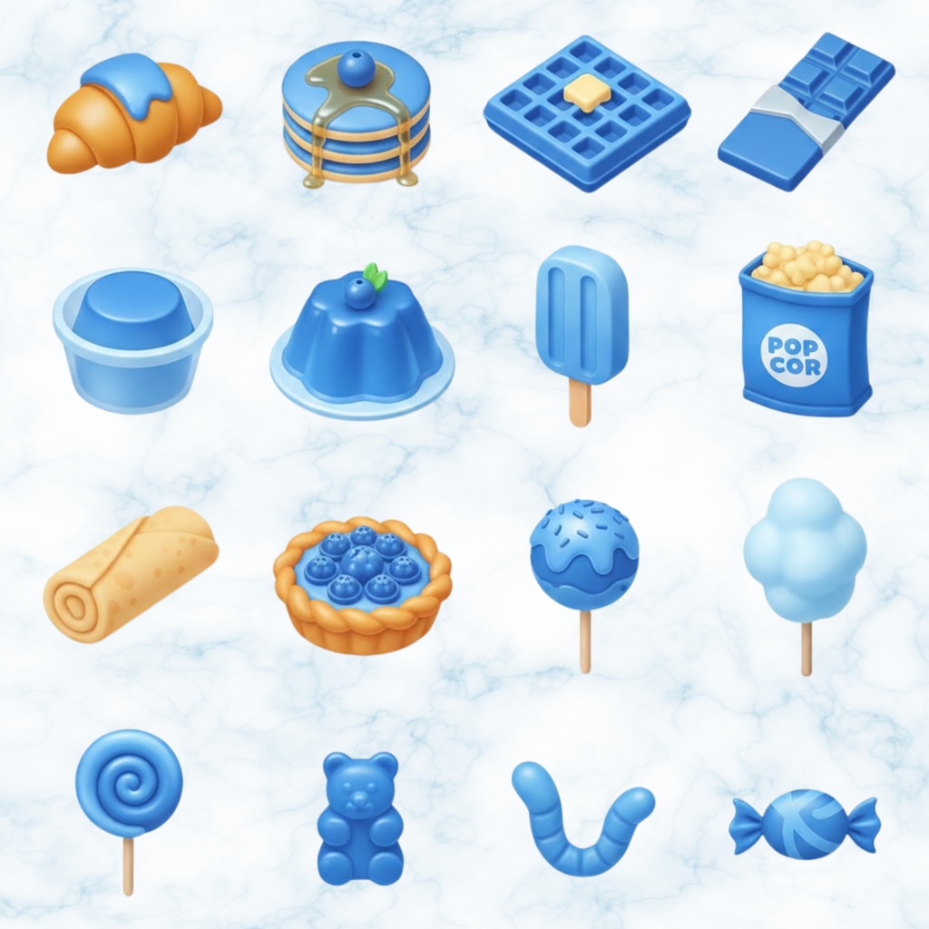 【再販OK】IOS18風DesignSticker-BLUE💙