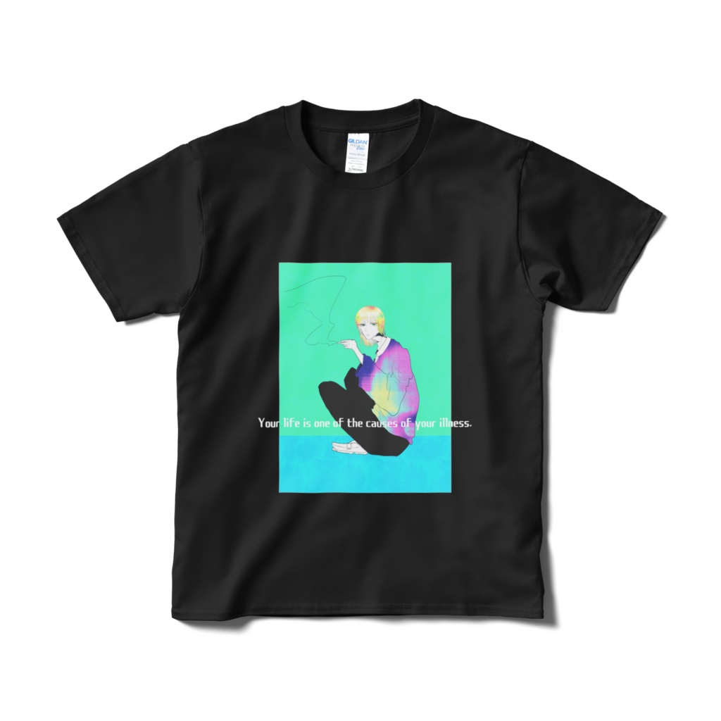 人生による健康被害Tシャツ