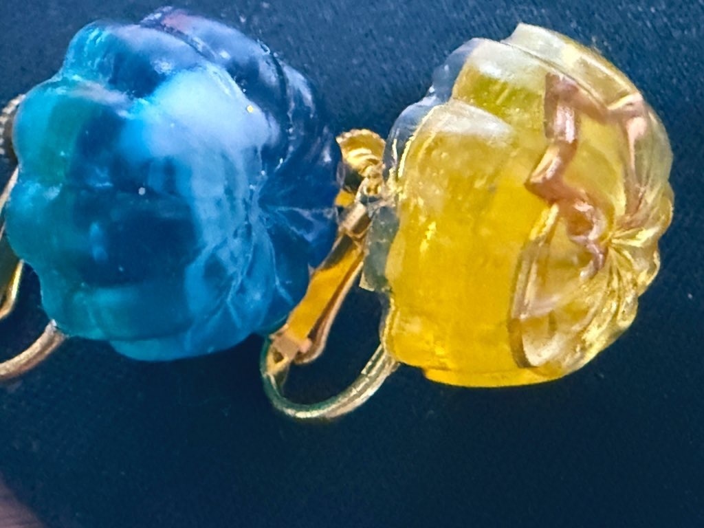 くらげと星空のイヤリング