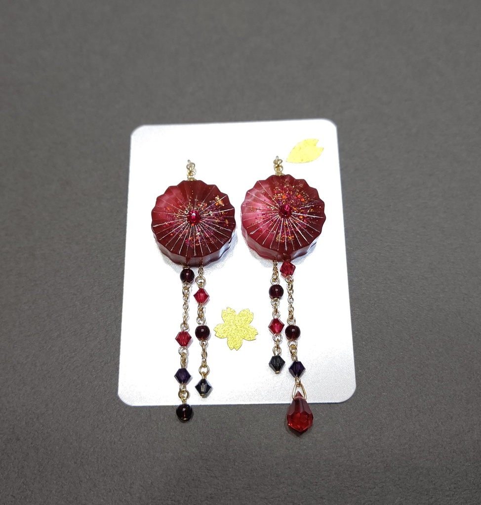 刀剣乱舞 鶴丸国永 大俱利伽羅イメージイヤリング・フリーリング