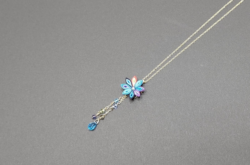 刀剣乱舞 小竜景光イメージつまみ細工イヤリング・ネックレス