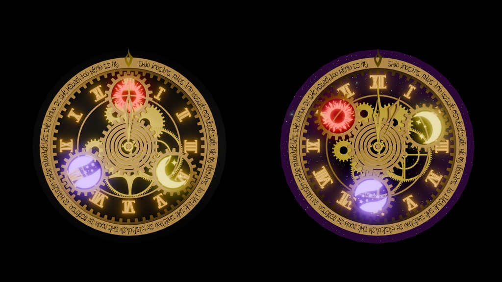 【Blender】 時魔法陣エフェクト Time magic circle effect