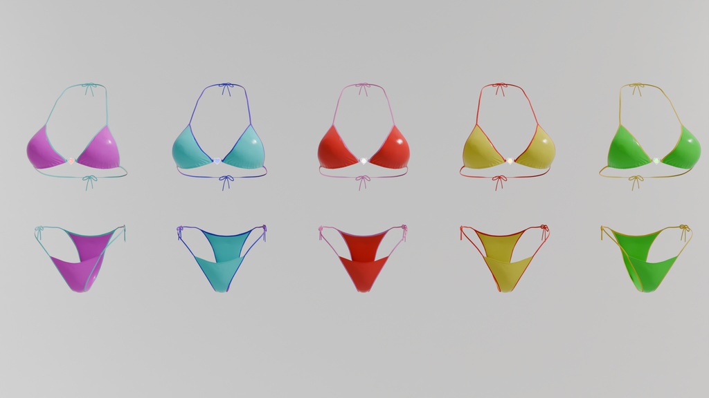 【Blender】 ビキニ bikini