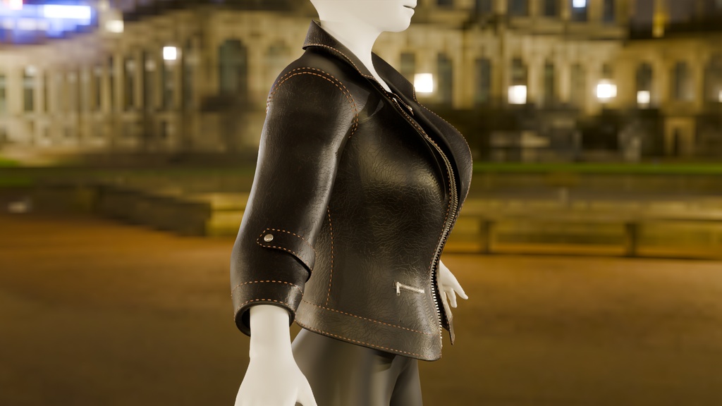 【Blender】 ライダースジャケット Riders Jacket