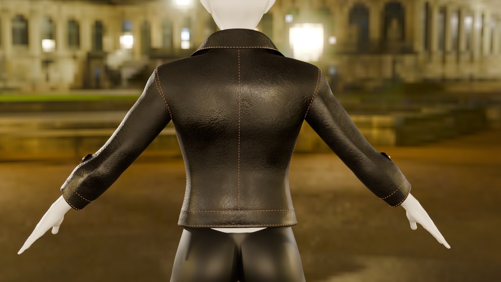 【Blender】 ライダースジャケット Riders Jacket