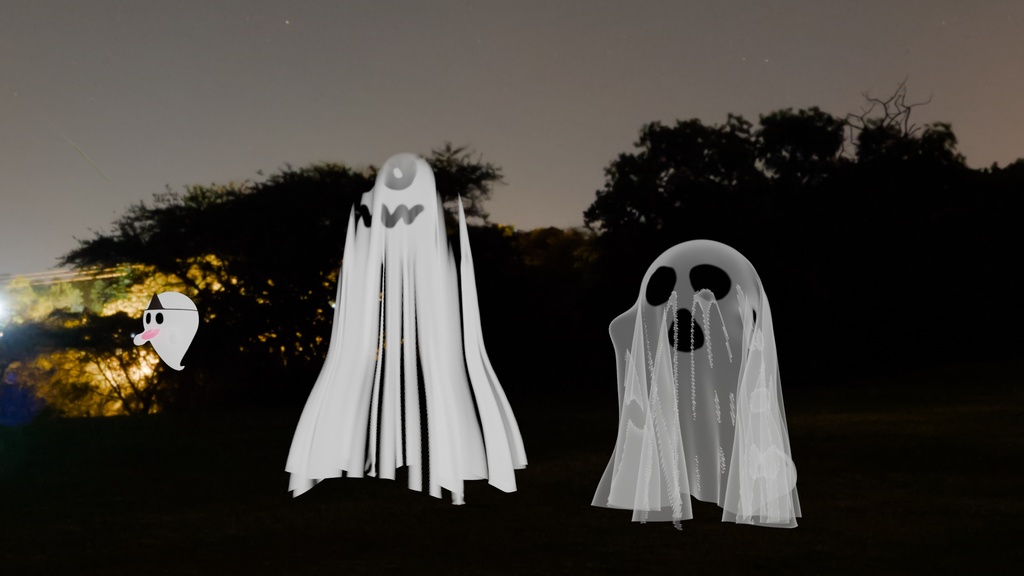 【Blender】 ゴースト　Ghost 【Model】