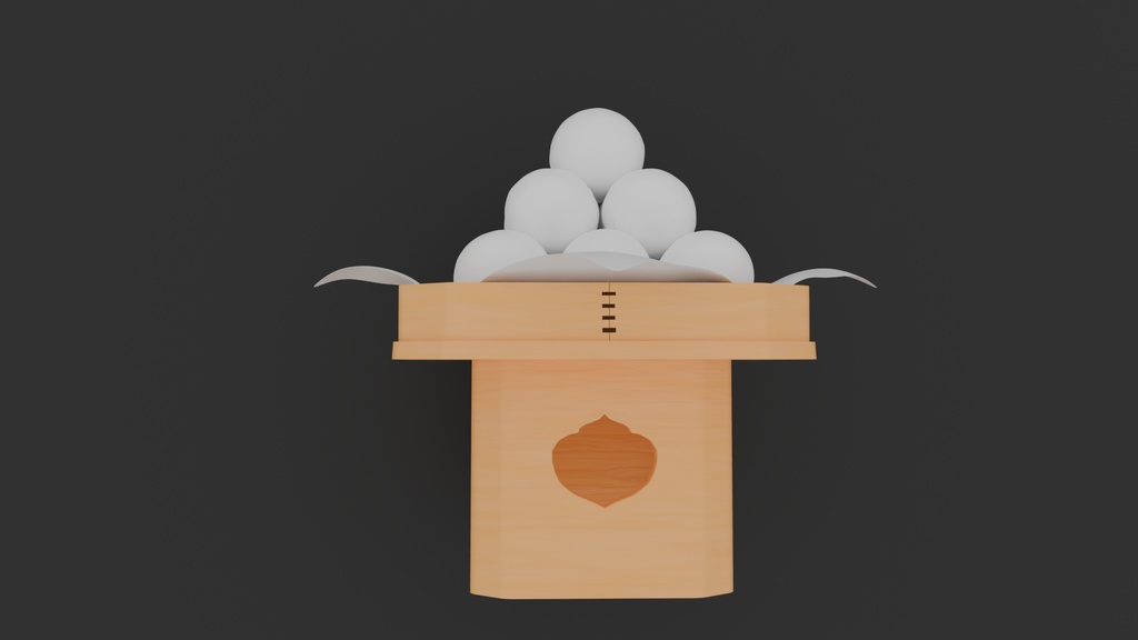 【Blender】 お月見セット Tsukimi set 【Model】