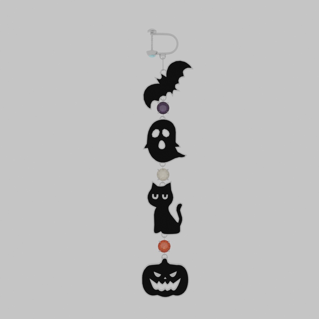 【Blender】 ハロウィンイヤリング halloween earing 【VRChat】