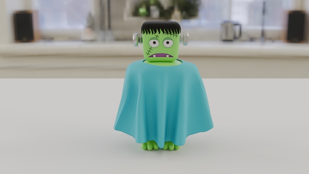 【Blender】 ミニフランケンシュタイン mini-frankenstein【VRChat】