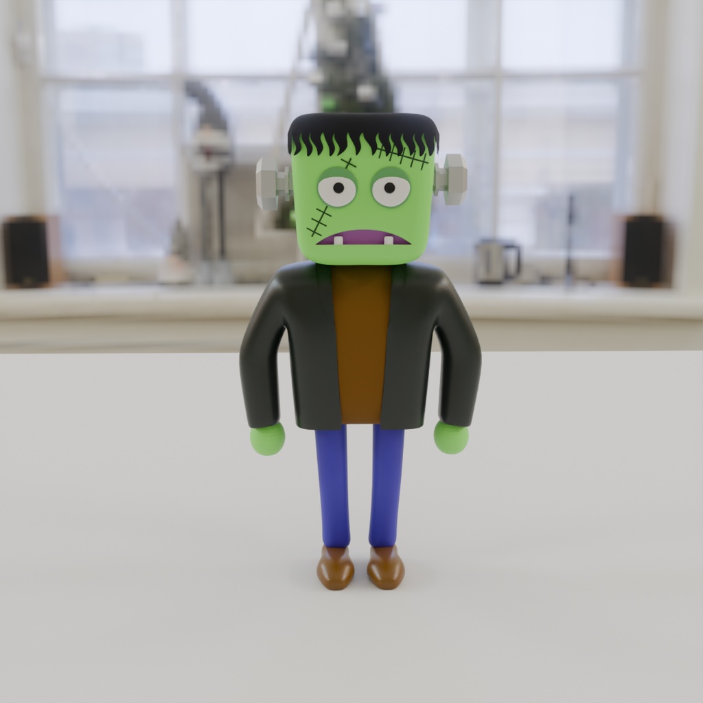 【Blender】 ミニフランケンシュタイン mini-frankenstein【VRChat】